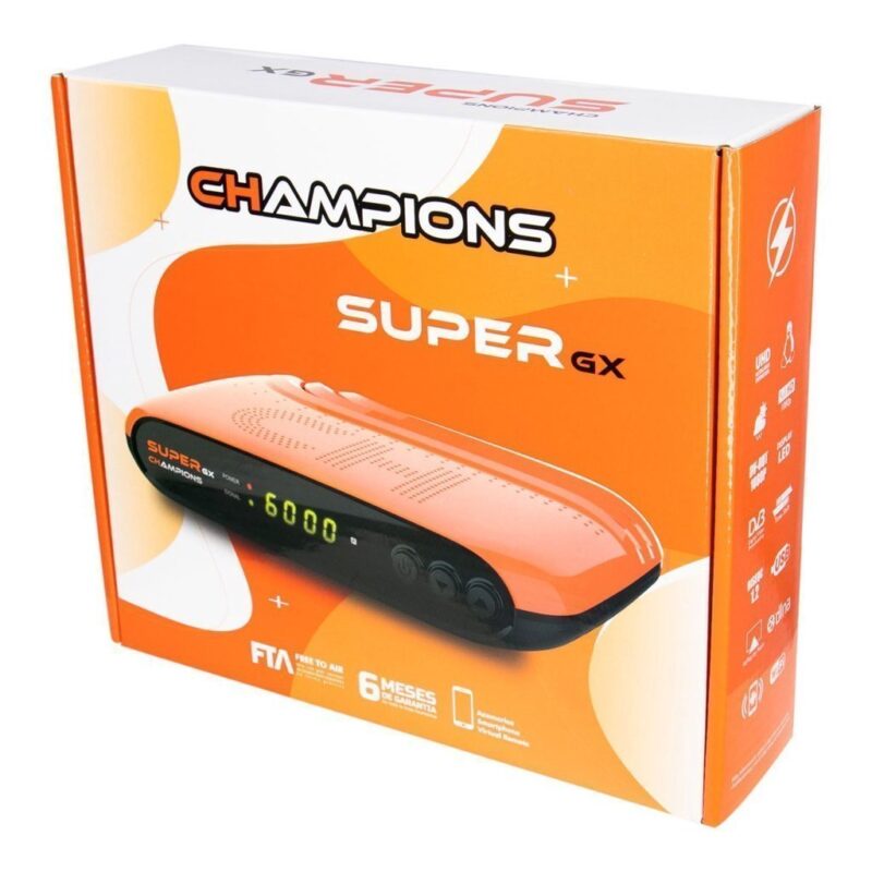 Receptor  Azamerica Champions Super GX Ultra Hd - Imagem 4